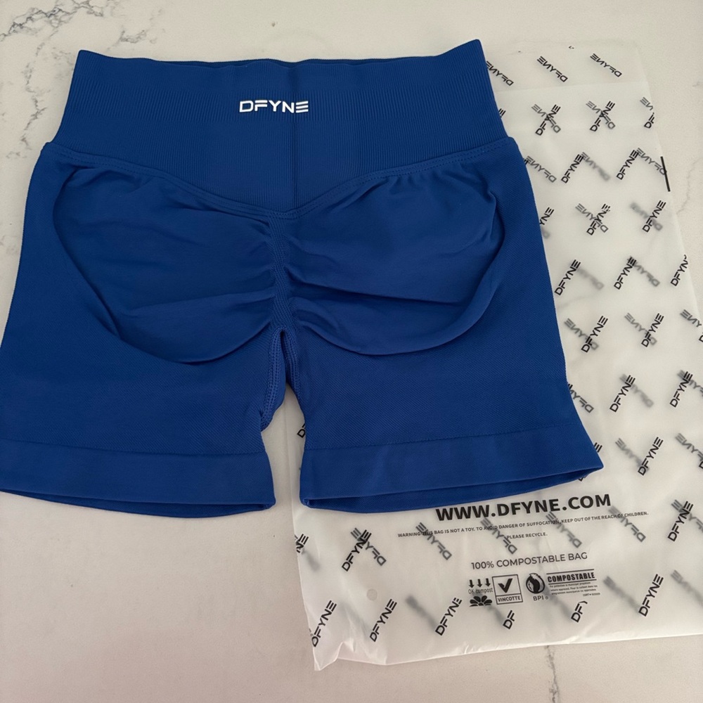 dfyne inspired deep sea blue shorts